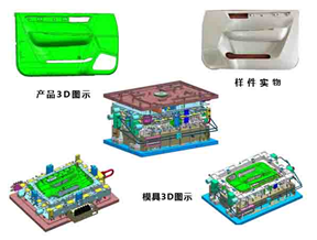 Automobile door panel